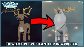 How to evolve Stantler into Wyrdeer in Pokemon Legends Arceus [upl. by Aric]