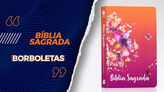 Bíblia Sagrada  NVT  Letra Grande  Capa Dura  Borboletas  Livrarias Família Cristã [upl. by Aikal]