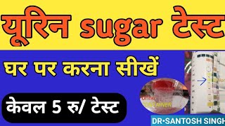 How To Perform Urine Glucose SUGAR Test in Hindi  पेशाब में शुगर जांच करना सीखे [upl. by Vicky]