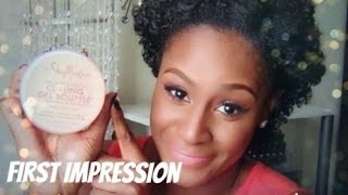 First Impression Shea Moisture Curling Gel Souffle on Natural Hair  SHLINDA1 [upl. by Enahs]