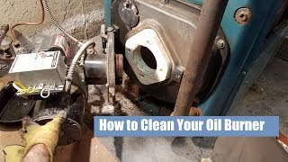 How to Clean Out a Burnham Oil Boiler [upl. by Nemraciram]