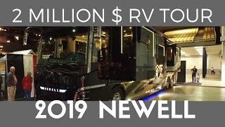 Tour a 2 Million Dollar Luxury RV  2019 Newell Coach Walkthrough seen at the 2018 Tampa RV Show [upl. by Zusman896]