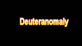 What Is The Definition Of Deuteranomaly  Medical Dictionary Free Online [upl. by Codd]