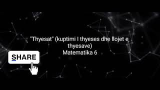 quotThyesatquot Matematika 6 [upl. by Aicert738]