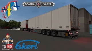 ETS2 v132 Ekeri Tandem Trailers Addon Best Class Trailer [upl. by Toddy]