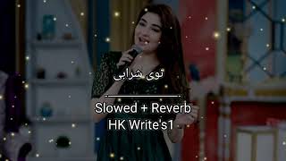 Pashto new songs 2023  Slowed Reverb  Gul Panra  Yar Me Nawe Sharabi [upl. by Adnih]