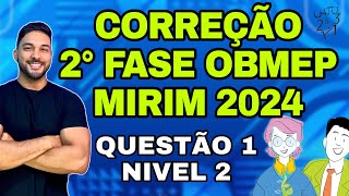 CORREÇÃO 2 FASE OBMEP MIRIM NÍVEL 2 2024  QUANTOS TRIANGULOS BRANCOS HÁ NA FIGURA [upl. by Eladnwahs428]