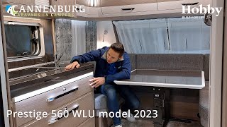 Caravan review Hobby Prestige 560 WLU model 2023 [upl. by Reisfield]