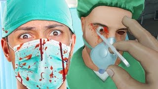 BECOME A DOCTOR IN VIRTUAL REALITY  Surgeon Simulator VR [upl. by Haeel]