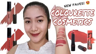 COLOURETTE COLOURTINT AND EASY MATTE LIPSTICK SWATCHES  WEAR TEST  Ivory Igot [upl. by Aihseuqram31]