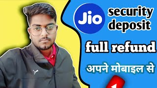 jio postpaid security deposit refund claim for online [upl. by Waters206]