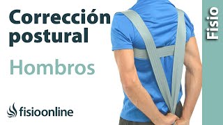 Ejercicio de corrección postural con cincha para hombros adelantados y espalda encorvada [upl. by Abby137]