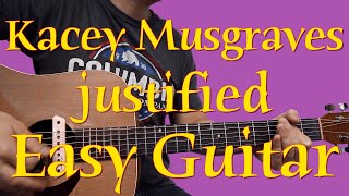 Kacey Musgraves  justified  Guitar Lesson [upl. by Fu]