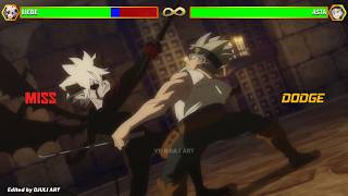 Asta VS Liebe WITH HEALTHBARS  Black Clover [upl. by Chita]