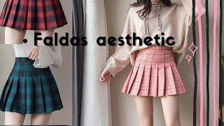 como coser UNA FALDA TABLEADAFALTA AESTHETIC patrones free [upl. by Relda612]