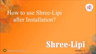 How to use ShreeLipi after Installation [upl. by Archy]