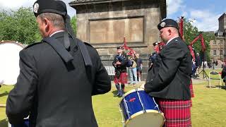 The Scots Guards Band Association Pipes amp Drums [upl. by Orthman890]