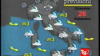 Sabato 25 Dicembre 1999  Rai 2  Meteo 2 [upl. by Apoor]