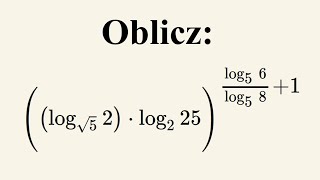 Logarytmy  poziom rozszerzony  zadanie z informatora CKE 2025 [upl. by Orimar]