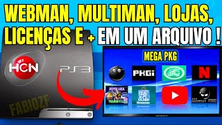 COMO INSTALAR WEBMAN MULTIMAN 15 MIL LICENÇAS LOJAS E MAIS DIRETO DO PS3 HEN 490  2024 [upl. by Rey]