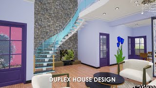 3d home design  duplex house design 2020  3 bedroom duplex house design [upl. by Ernesto]