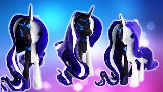 Nightmare Rarity and Rarity Split Pony Transformation  My Little Pony Custom Tutorial [upl. by Nerta]