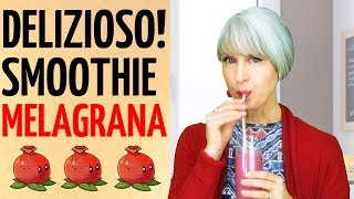 RICETTA FRULLATO VELOCISSMA Il mio SMOOTHIE con MELAGRANA PREFERITO di SEMPRE ANTIOSSIDANTE [upl. by Matusow318]