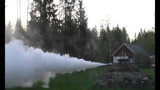 H2O2 hydrogen peroxide rocketengine test 1 [upl. by Eob]