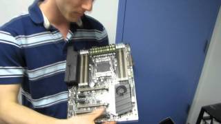 ASUS X79 Sabertooth TUF Series Gaming Motherboard Unboxing amp First Look Linus Tech Tips [upl. by Fitts186]