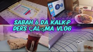 Sabah 6 da Kalkıp Ders Çalışma Bir günlük Vlog 👍lgsyehazırlık lgs2025krakademiposternot [upl. by Neitsirhc]