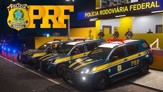 FUGA DROGAS E PERSEGUIÇÃO PRF EM ABORDAGEM NOTURNA  GTA 5 POLICIAL [upl. by Travers]