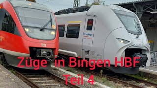 Züge in Bingen HBF Teil4 Kurzviedio deutschebahn trainspotting zugverkehr [upl. by Atnohsal71]