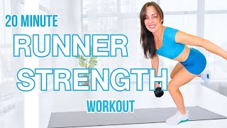 20 Minute STRENGTH For Runners Workout Get Stronger To Get Faster [upl. by Ativet]