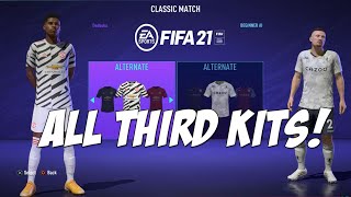 FIFA 21 Update  All Premier League Third Kits [upl. by Nyltyak]