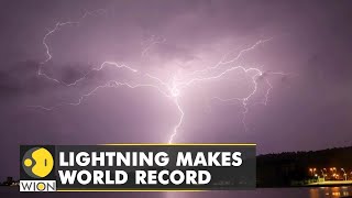 Lightning bolt that struck US two years ago identified as longest ever  World Record  WION [upl. by Adis]