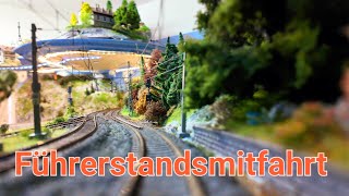 H0 Modelleisenbahn  Führerstandsmitfahrt Cabride Dezember 2023 [upl. by Ulane155]