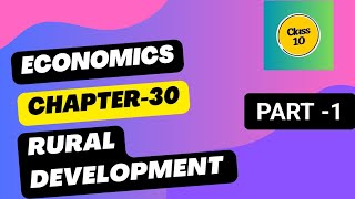 RURAL DEVELOPMENT  ECONOMICS [upl. by Eulalie]