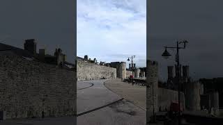 UK  Wales Caernarfon Town Wall wales uk travel [upl. by Iy853]