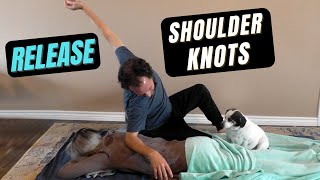 How to release a shoulder knot Thai Massage Tutorial [upl. by Enale356]