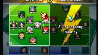 Inazuma Eleven Strikers Wii  Custom Team vs Alius Academy [upl. by Birkner177]