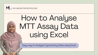 How to Analyse MTTMTS Assay Data and IC50 using Excel [upl. by Alyakcm]