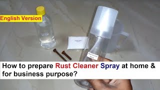 Iron Rust Cleaner Making 100 Real Formula [upl. by Attennhoj575]