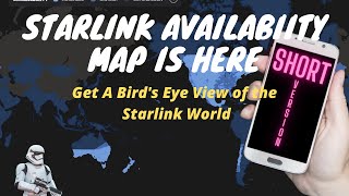 Short View of the New Starlink Availability Map Short [upl. by Tryck]