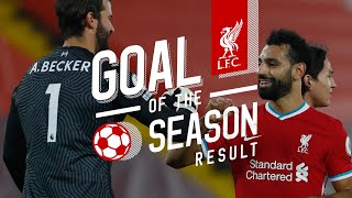 Liverpools Goal of the Season result  Top 5 Goals 202021 [upl. by Bowman107]