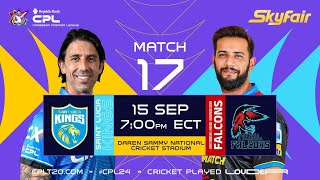 LIVE  St Lucia Kings vs Antigua amp Barbuda Falcons  CPL 2024 [upl. by Lartnom]