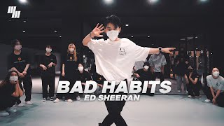 Ed Sheeran  Bad Habits Dance Choreography by ZIRO 김영현  LJ DANCE STUDIO 엘제이댄스 안무 춤 분당댄스학원 [upl. by Gerhan]