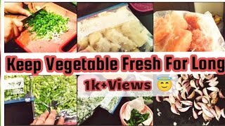 How to keep Vegetable Fresh in Refrigerator  Vegetable Storage Tips [upl. by Shanks39]