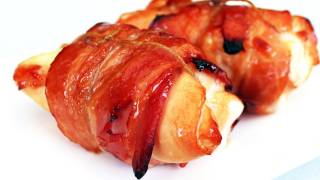 Bacon And Camembert Chicken Rollup  Video Recipe [upl. by Rafaello]