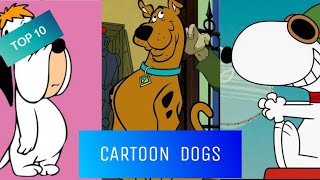 TOP 10 FAMOUS CARTOON DOGS [upl. by Saied]