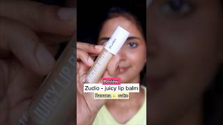 Review  ₹149 zudio juicy lip balm shade  banana 🍌cake shortsreview short makeup makeuphacks [upl. by Anera]